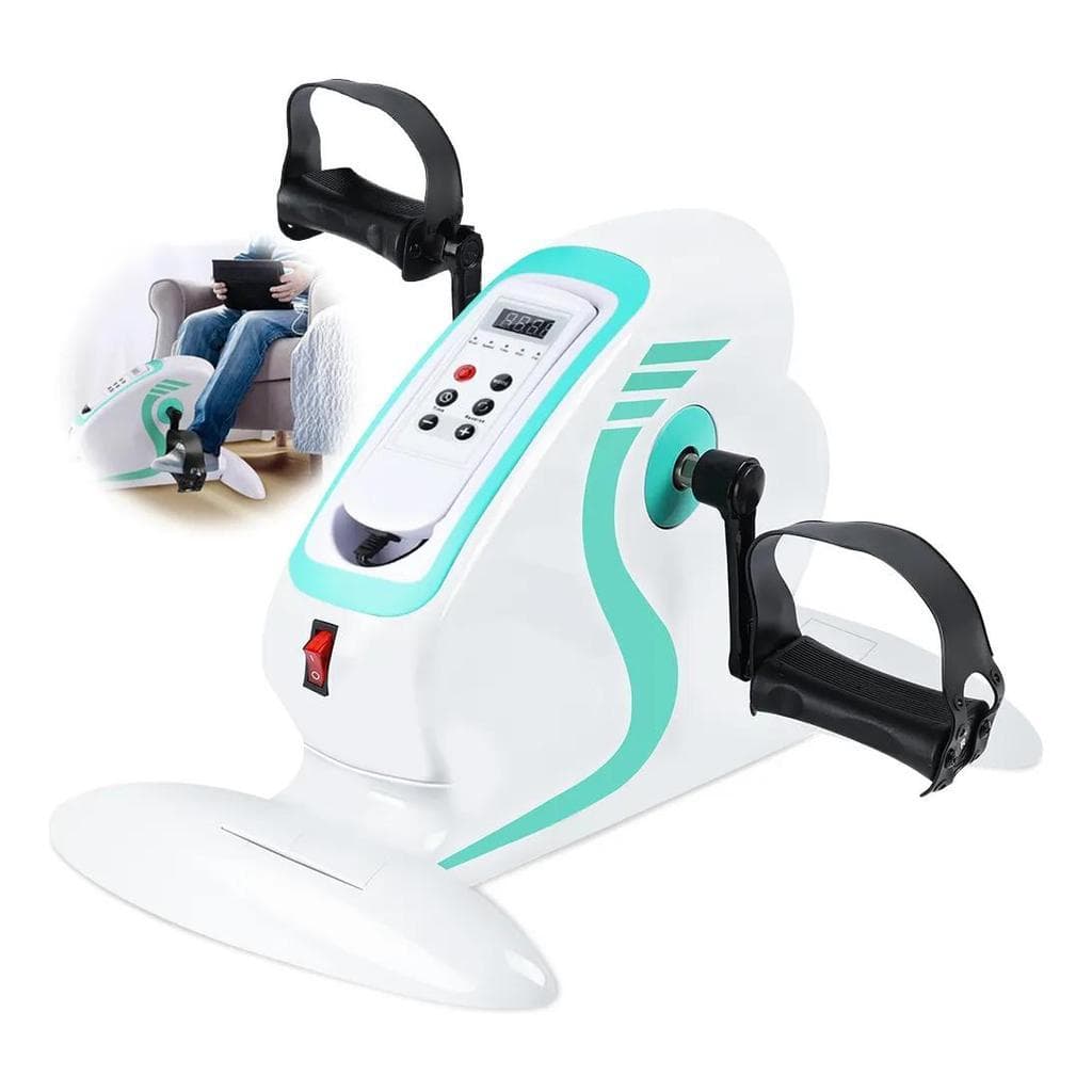 Pedal Exercitador Elétrico Portátil para Braços e Pernas com Controle Remoto Ajustável