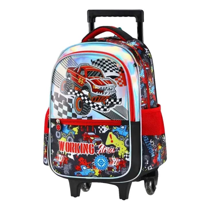 Mochila Rodinhas Infantil Holográfica Escolar Kaipitan
