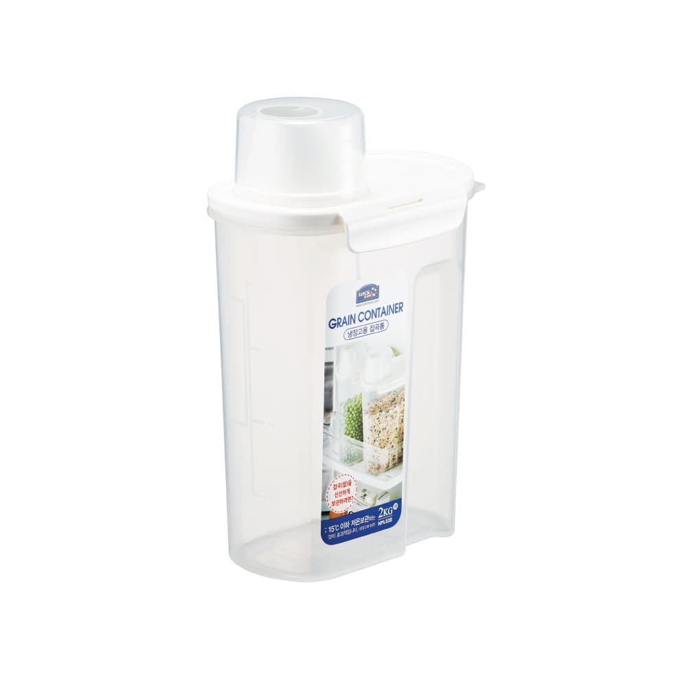 Pote Hermético Porta cereais e Mantimentos com copo medidor Lock&Lock 2400mL