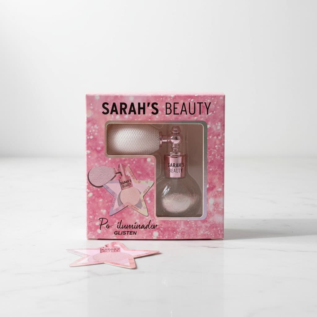 Iluminador Retro Com Borrifador  Cor 01 Ao 06 Sarah`s Beauty