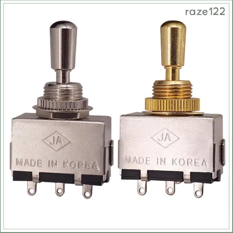 [Raze122] Chave Seletora De Captador De 3 Vias Para Guitarra Dourada Com Botão De Cobre