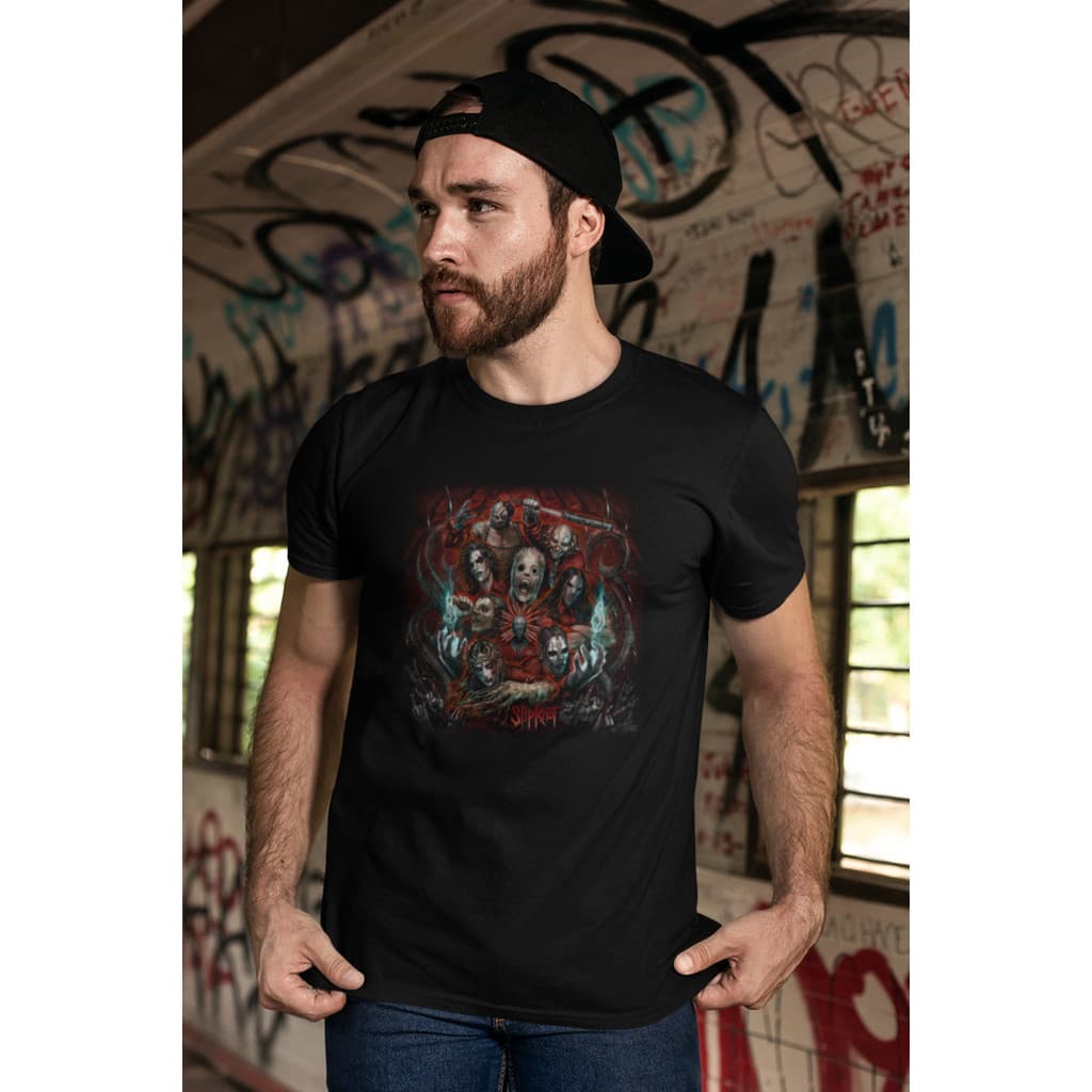 Camiseta Algodão Rock And Roll Slipknot D T Dark Dtf