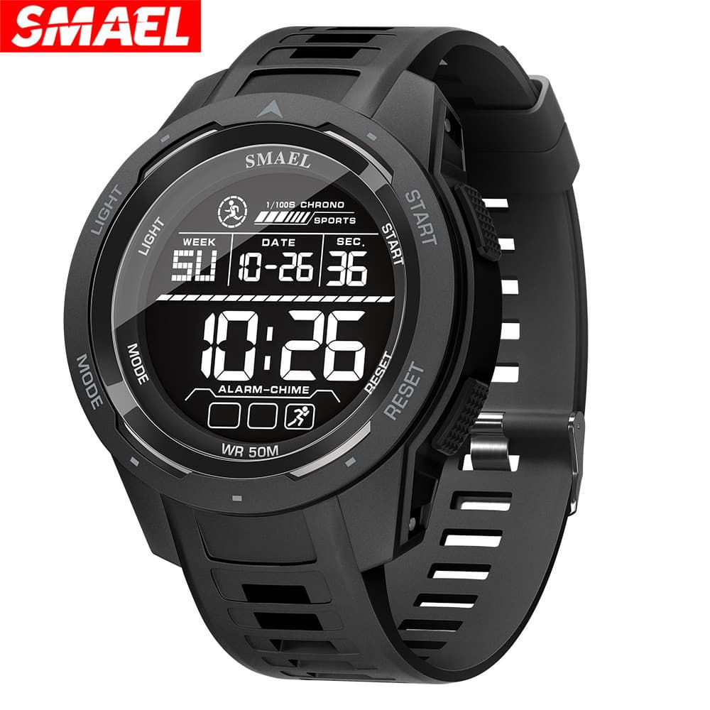 SMAEL novo produto unissex relógio eletrônico LED luminoso Display Digital esportes ao ar livre relógio multifuncional à