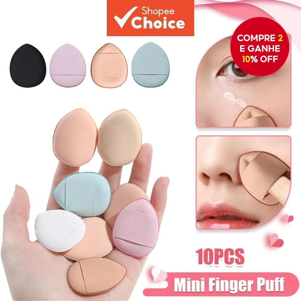 Conjunto De Esponja De Sopro De Dedo Multiuso , Ferramenta Portátil De Maquiagem De Detalhes , Mini Liquidificador De Ba