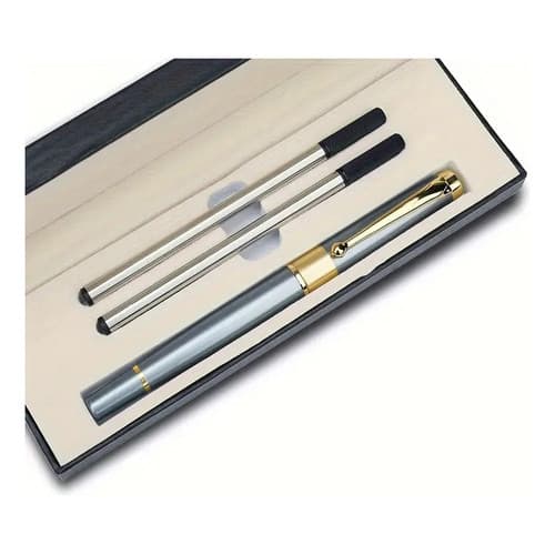 Kit Caixa De Presente Com Caneta Roller Ball E Refil Kawaii