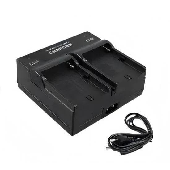 Carregador duplo Para Bateria De Led Np  F550/f970/fm50/qm91d WE HOPE