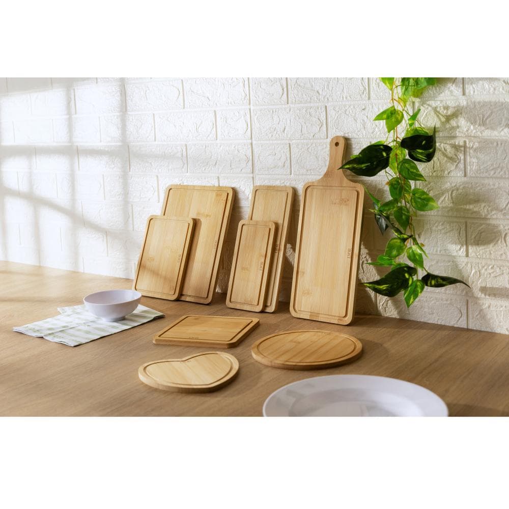 Tábua Lyor de Bambu para Servir 39cm x 15cm x 1cm