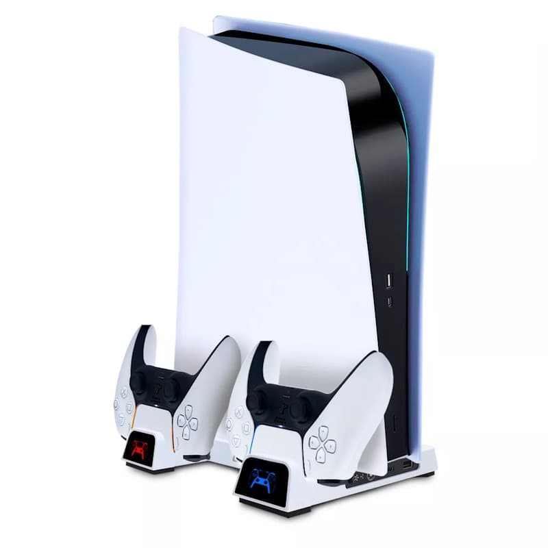 Base Vertical PS5 Fat Resfriamento e Carregador de Controles