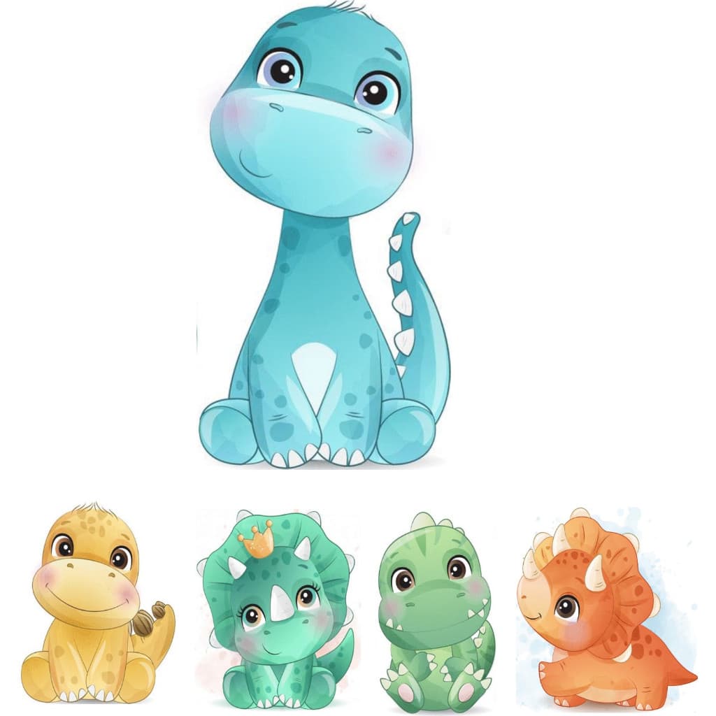 kit display de chão e de mesa dinossauro baby CORTE RENTE TOTENS