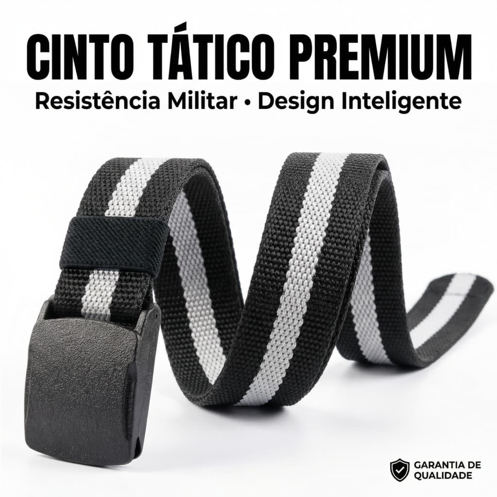 Cinto Tático Militar Nylon Reforçado Fivela Engate Rápido Ideal para Trabalho e Dia a Dia