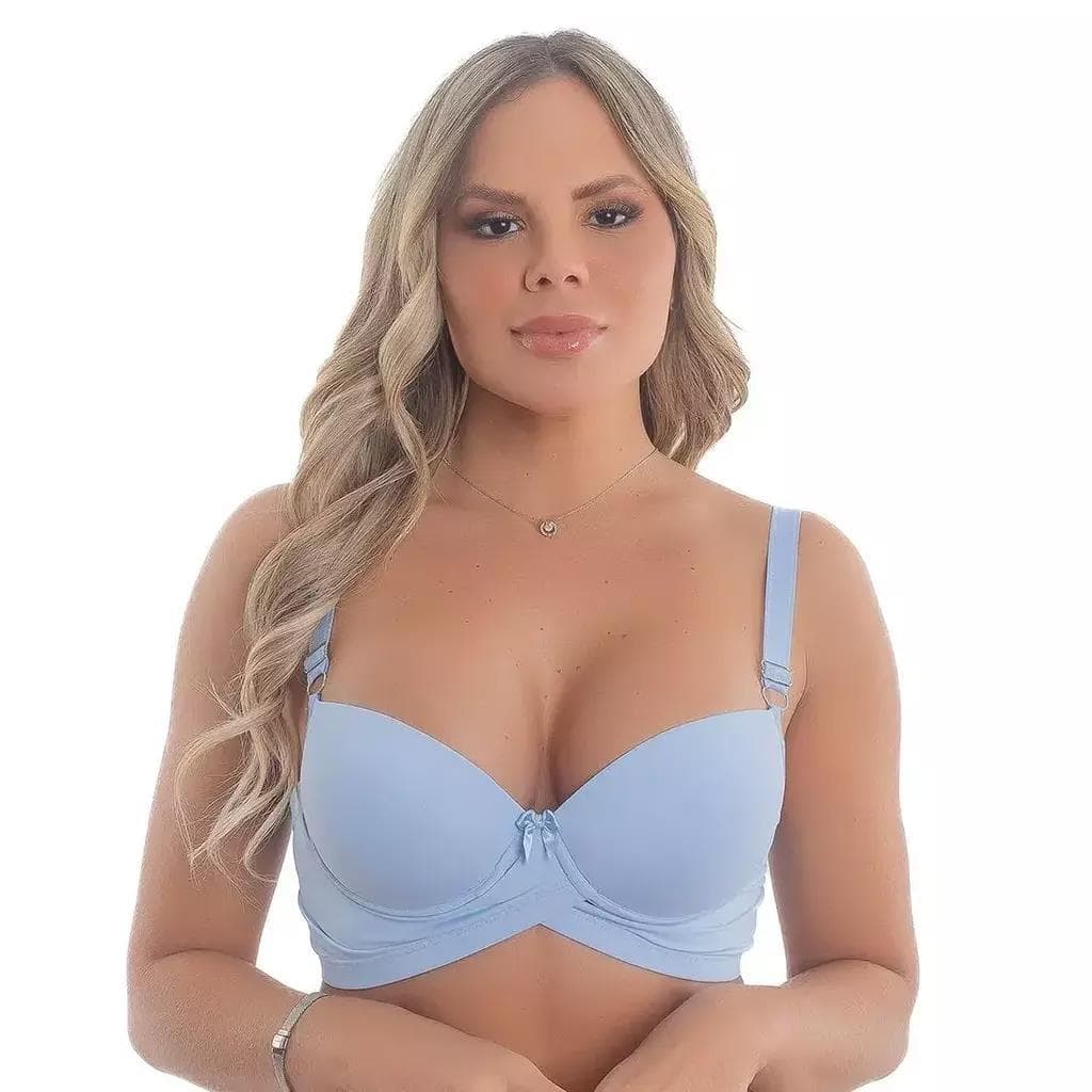 Sutiã Feminino Reforçado com Bojo Bolha e Sustentação Modelo Maitê