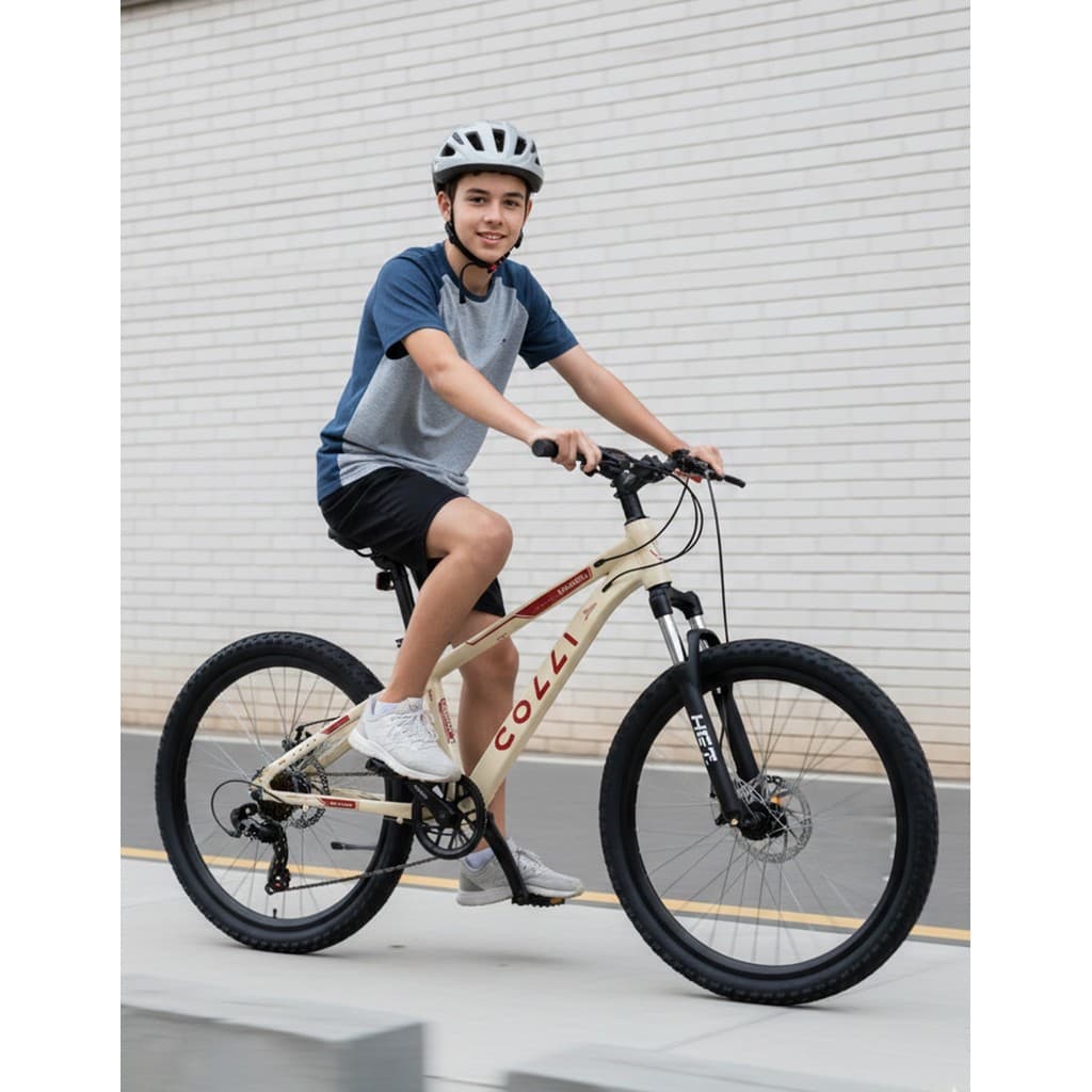 Bicicleta Infantil Mtb Aro 24 Colli Napoli Shimano 21v Aluminio Criança 9 a 12 Anos