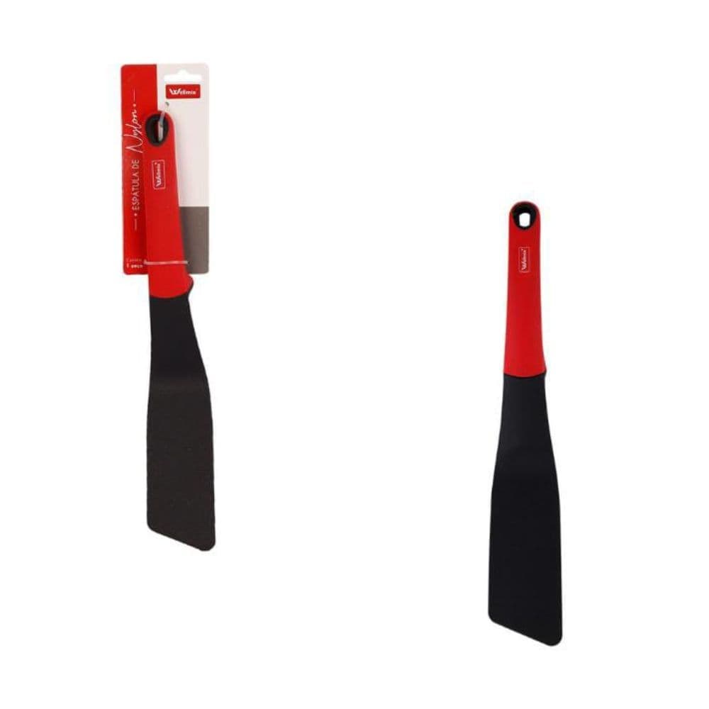 Espátula Nylon Vermelha Antiaderente Resistente Cozinha