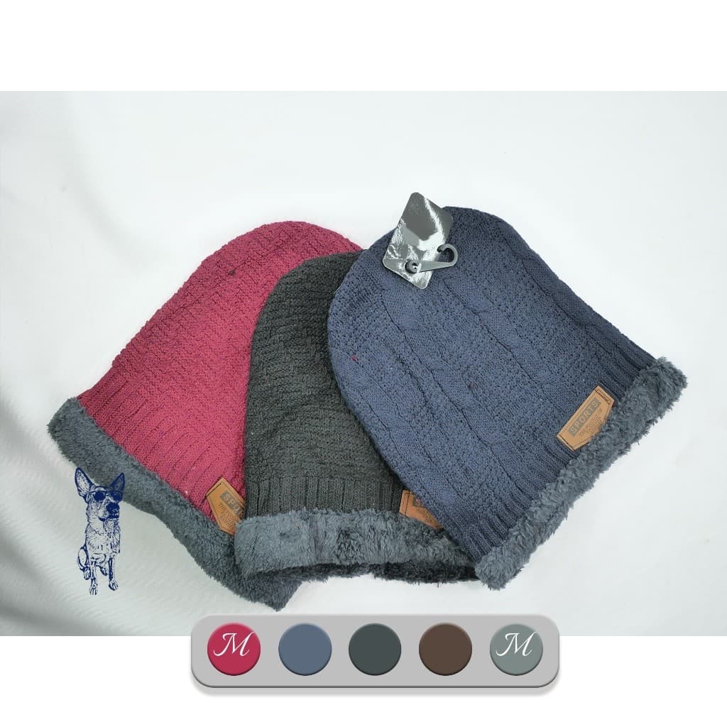 Touca Gorro Inverno Masculina Feminina Forrada Pelúcia Frio inverno unissex./3163