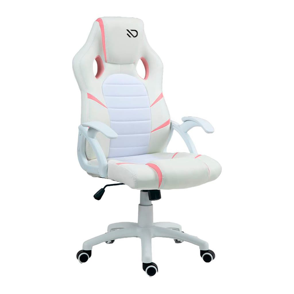 CADEIRA GAMER DUEX INFINITE BOOST DX9002WP BRANCO E ROSA