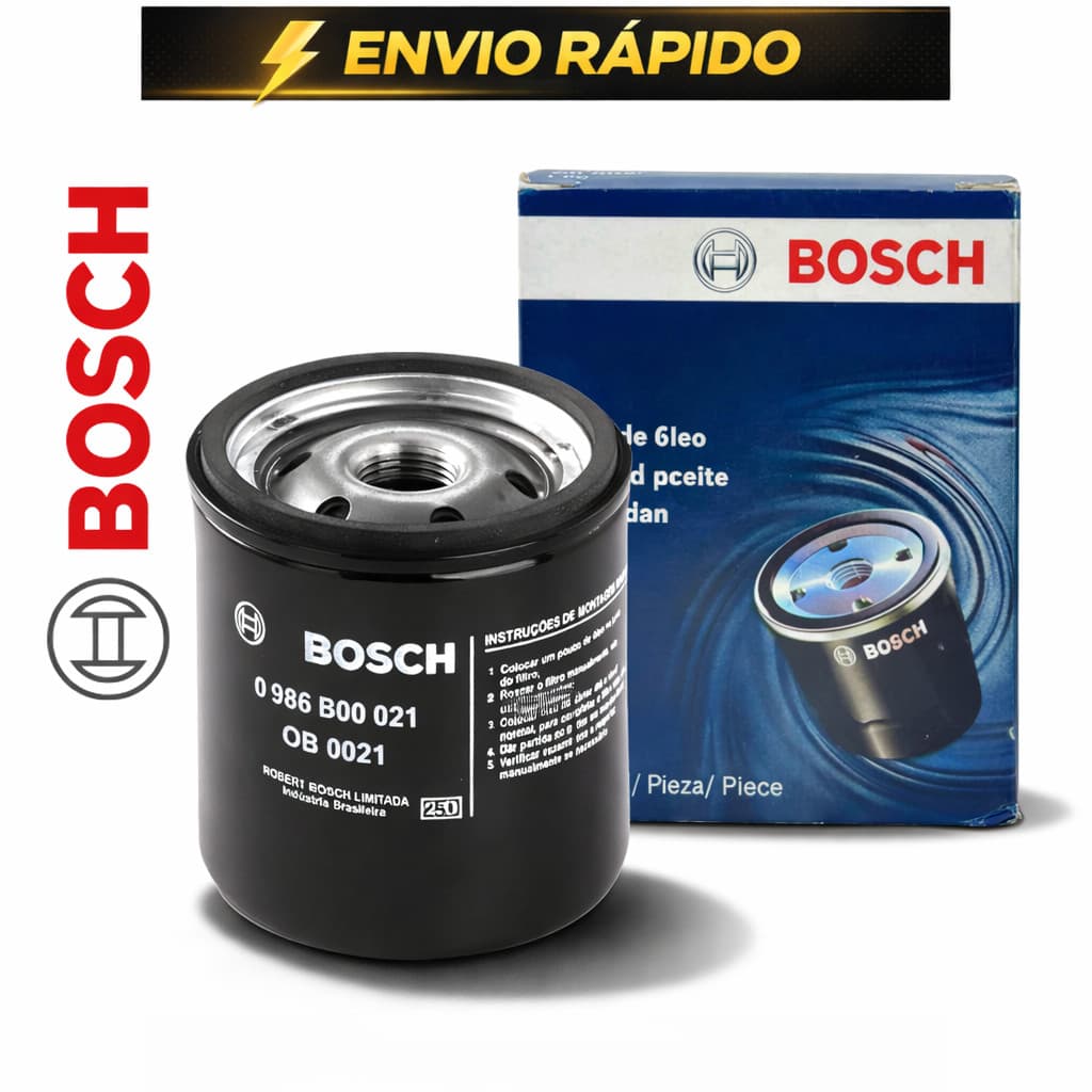 Filtro de Óleo Motor Linha GM Celta Corsa Classic 1.0 Original Bosch / Envio Rapido