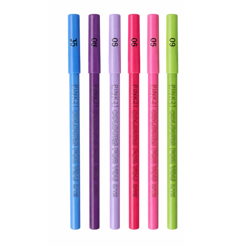 Lapis Delineador Colorido Para Olhos Pink 21 Colors For Y 04