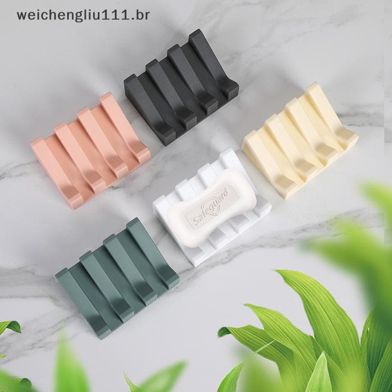 #     Suporte de Sabonete de Silicone Weicheng para Banheiro, Suporte de Sabonete Portátil, Mantém o Sabonete Seco, Fáci