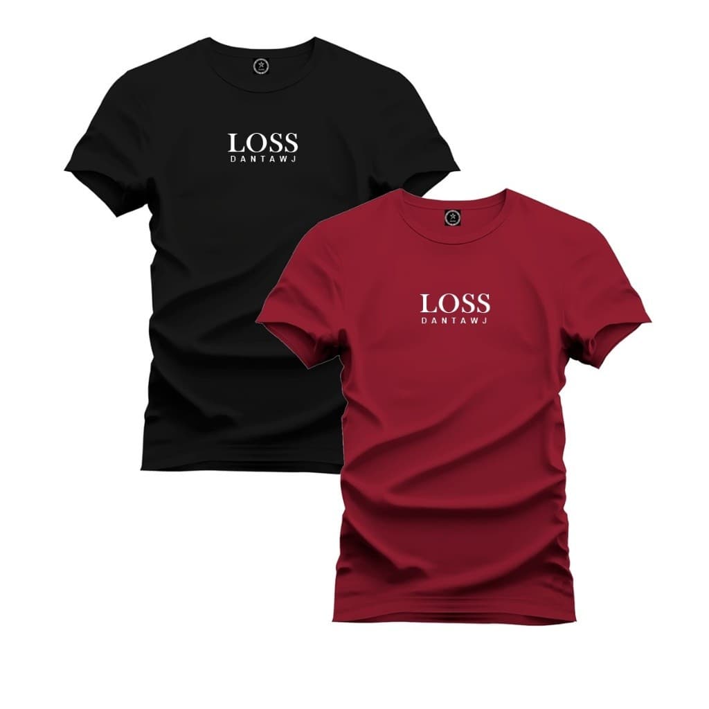 Kit 2 camiseta masculina camisa algodão premium blusa Loss Dantaw'j