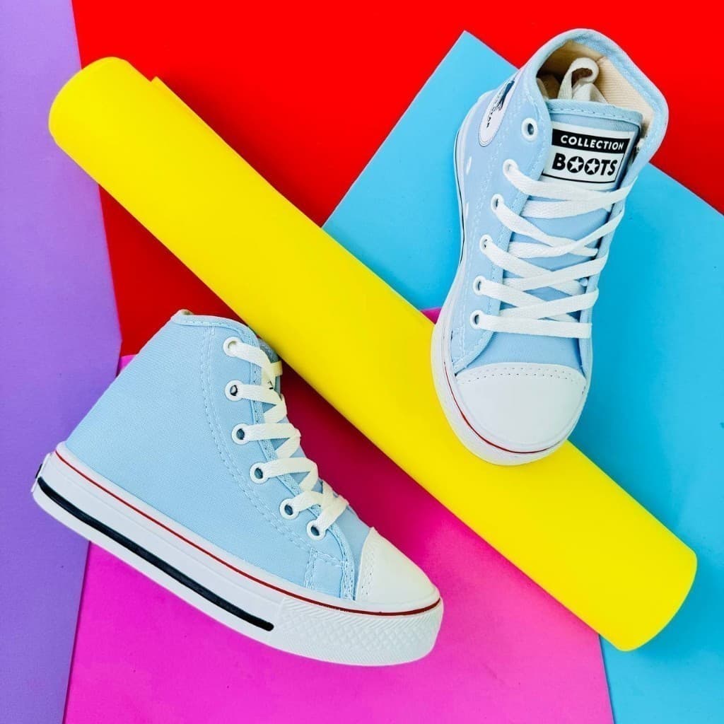Botinha Star infantil Shoes Cano Alto Criança Escola Masculino E Feminino