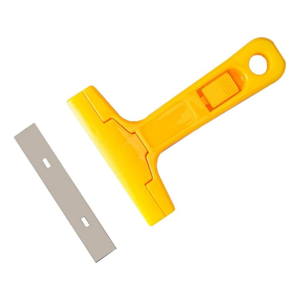 Kit 2 Estilete Raspador Profissional 20 Lâminas Tira Adesivo Cola Vidro Piso Fogao Parede 1 Unidade + 10 Lâminas