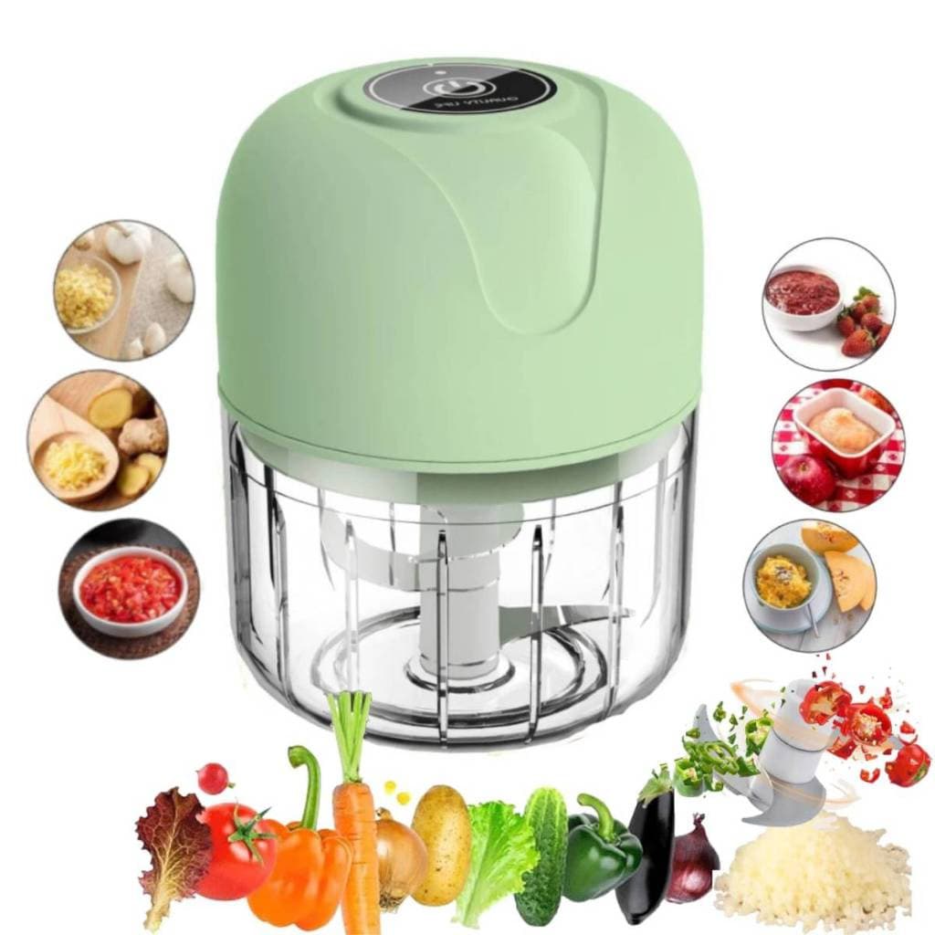 Mini Processador Triturador Sem Fio Elétrico 250ML De Alimentos Para Legumes Alho Gengibre Espremedor De Alho Orbitta