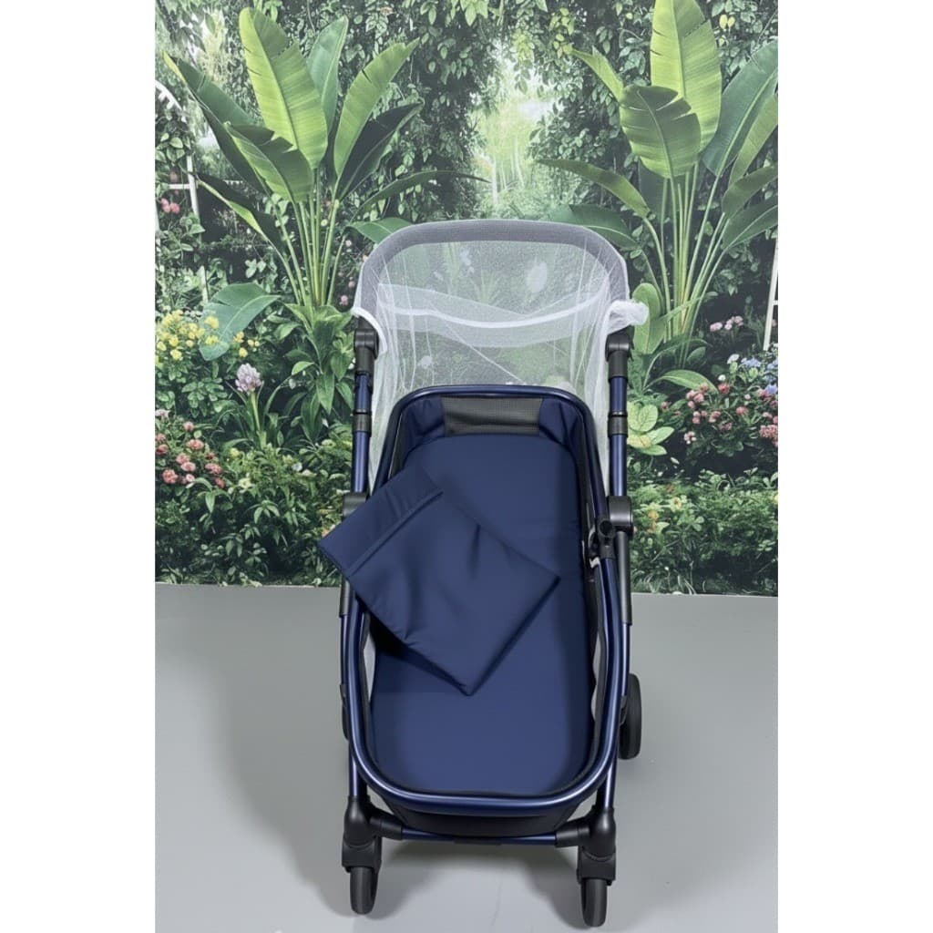 Kit Completo para Carrinho de Bebê – Capa + Colchão + Fronha + Mosquiteiro | Conforto e Proteção