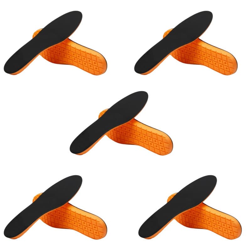 Kit 5 Palmilhas em Gel PU Ortopédica para Corrida e Esportes