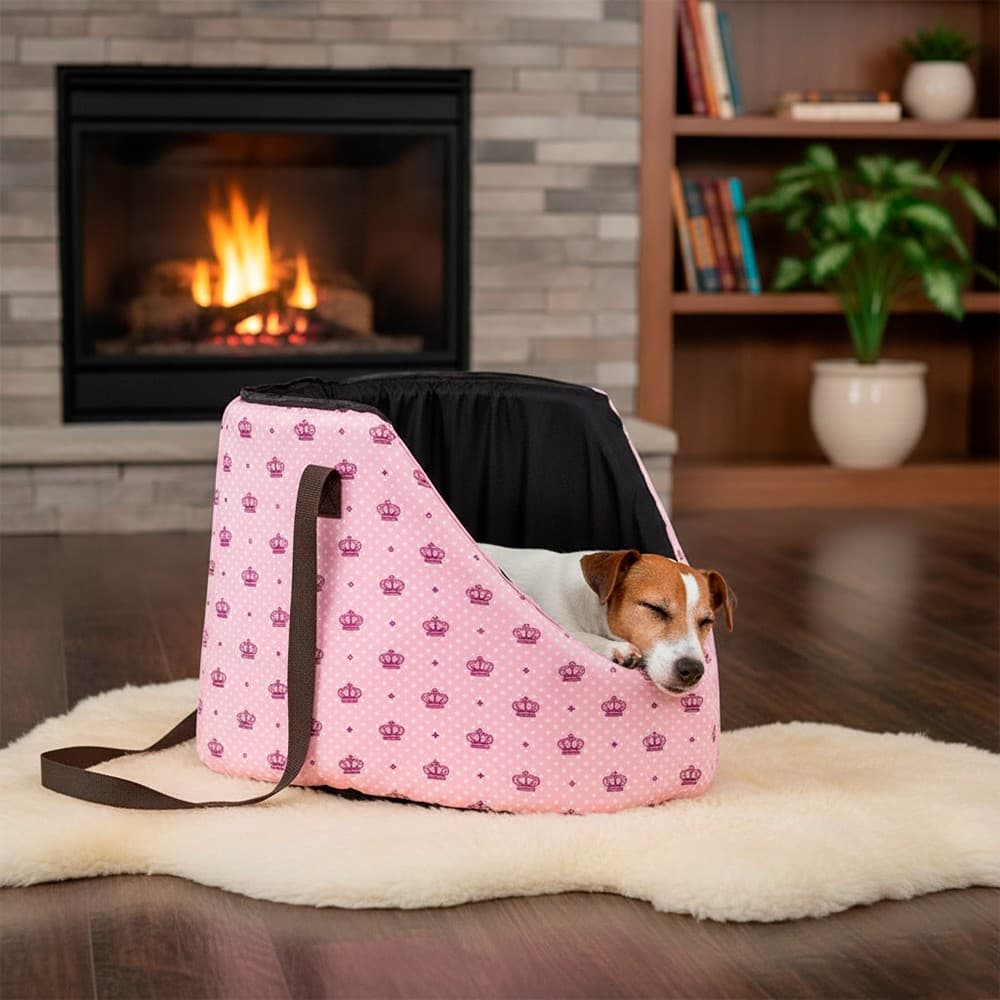 Bolsa Pet Transporte 2 Em 1 Impermeável Vira Caminha Passeio Viagem Transporte de Gato Cão Filhote