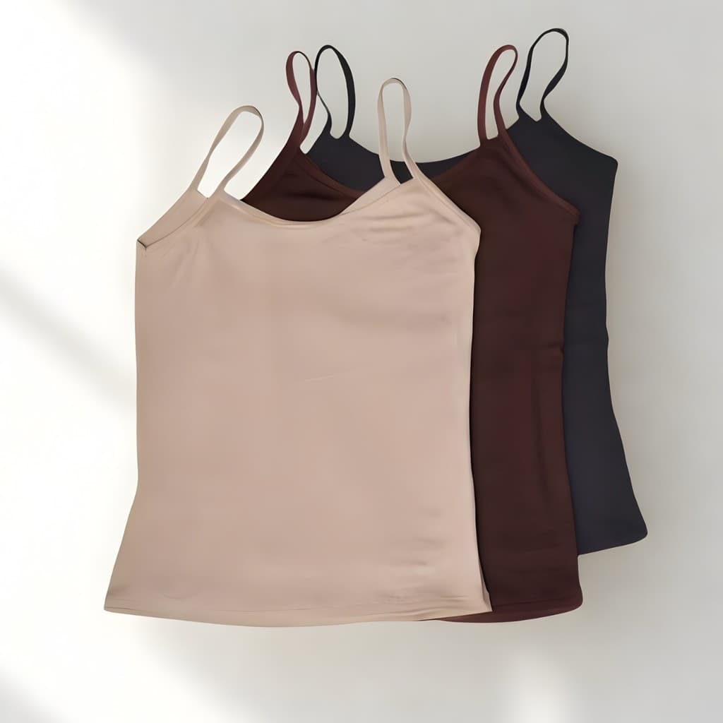 Kit 3 ou 2 Regata feminina Alça Fina Lisa Viscolycra Casual Conforto e Flexibilidade Kit e Unidade