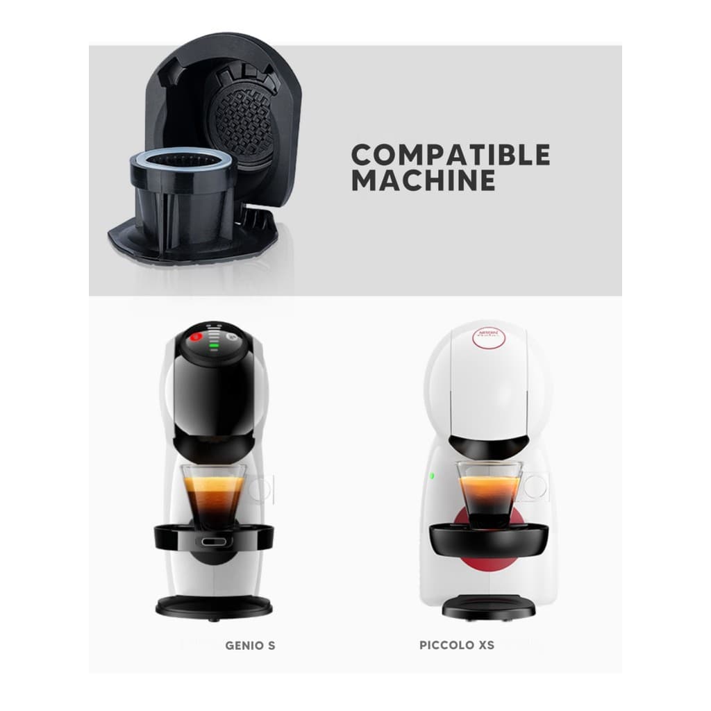 Compatível com máquina de cápsulas de café Nestlé DolceGusto para conversor de cápsulas de café Nespresso reutilizável