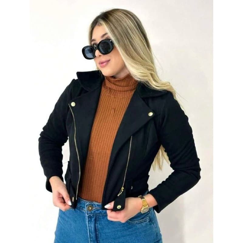 Jaqueta Casaco Suede Inverno Moda Feminina 2026