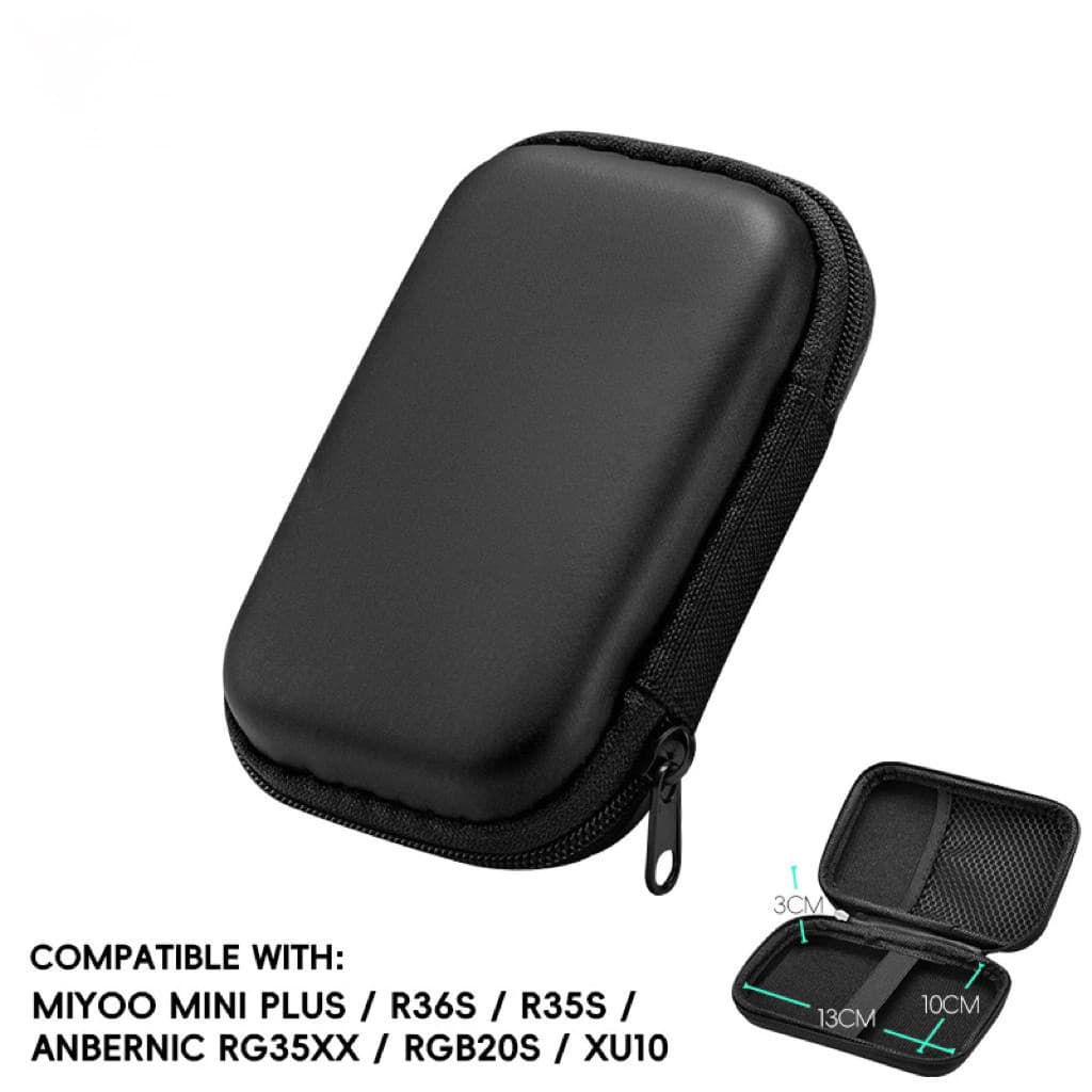 Bolsa Portátil De Armazenamento Compatível Com O RG35XX R35s R36S console De Jogos retro mini Eletrônica Preta