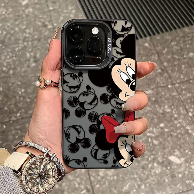 Capinha Para iphone 13 11 12 14 15 16 17 pro max 16E 17 AIR 7 8 plus XS XR XS MAX Estampa do Mickey Mouse