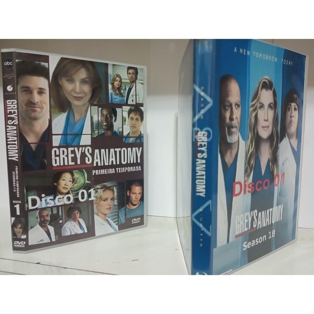 Dvd Grey's Anatomy   A  19ª Temporada Completa - Dublado ou  Legendado Com caixinha - DvD - dvd -