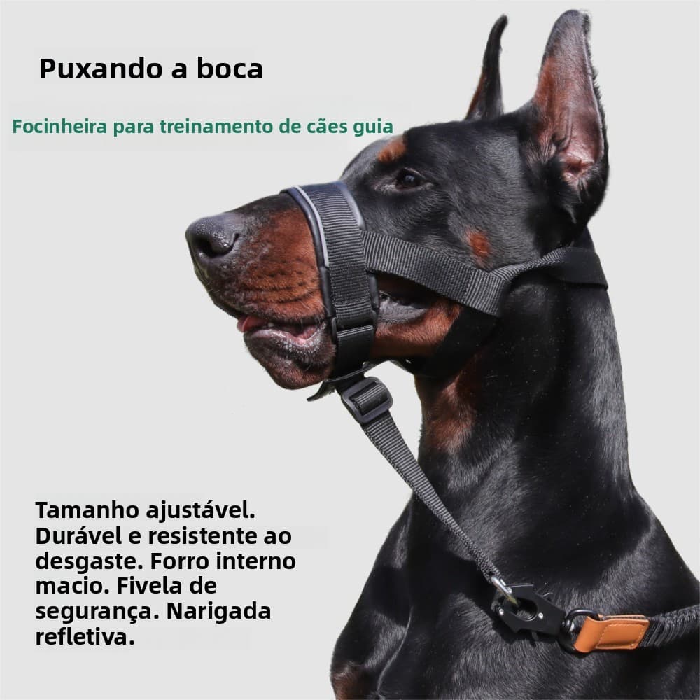 Focinheira para Cães de Estimação, Máscara Anti-mordida e Anti-mastigação, Respirável, Durável e Resistente, Acessórios
