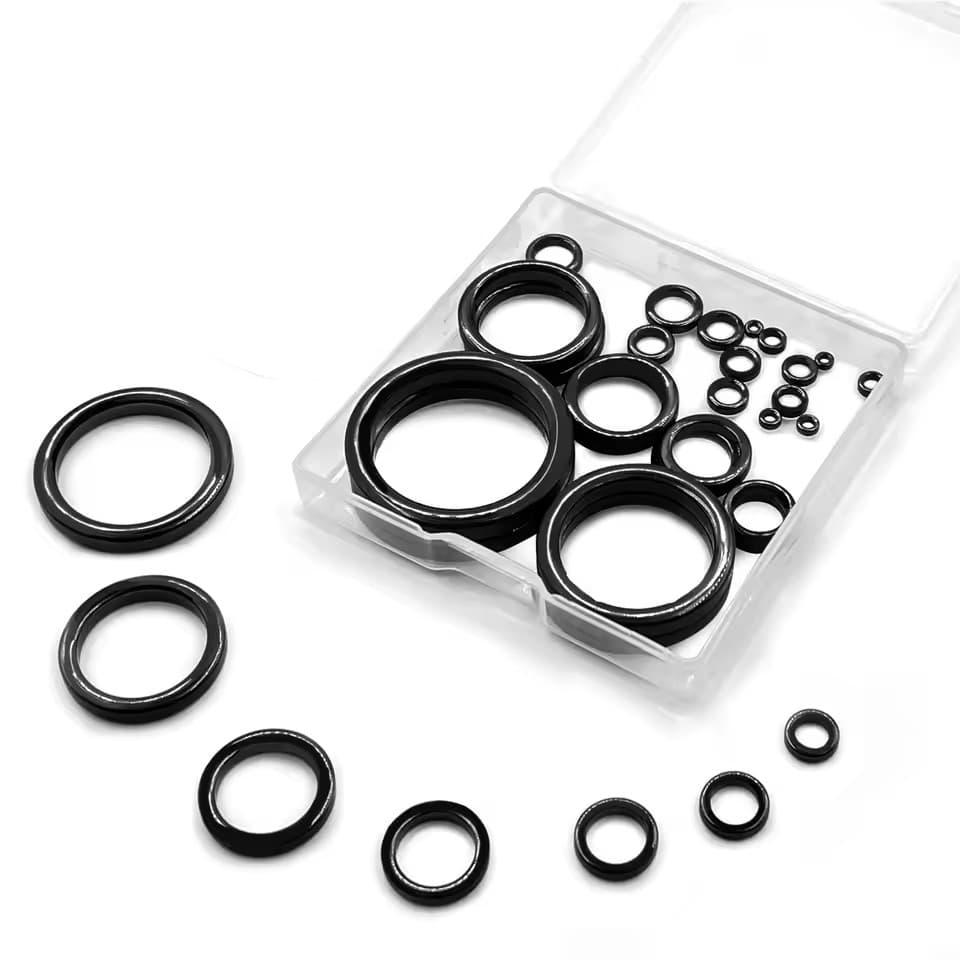 Kit com 50pcs Anéis de Cerâmica Reparo de Passadores de Vara de Pesca