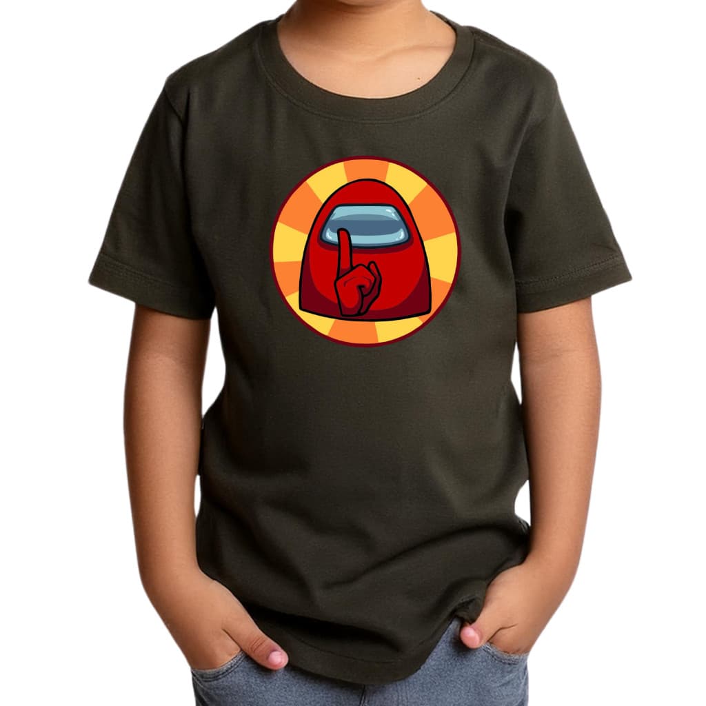 Camiseta Infantil Among Estampa Divertida Camisa Criança Verão Volta as Aulas Presente