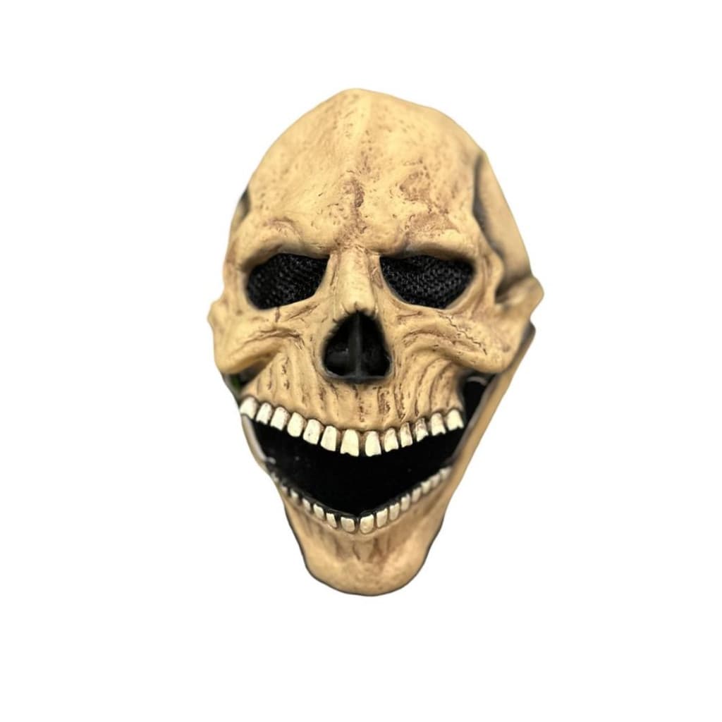 Máscara Caveira Esqueleto Em Látex Realista Mandíbula Móvel