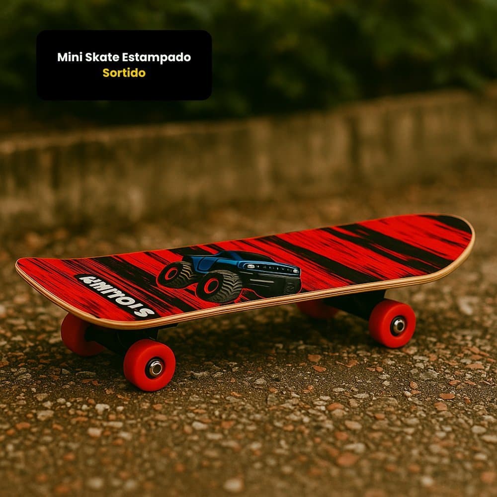 Mini Skate Estampado - Sortido