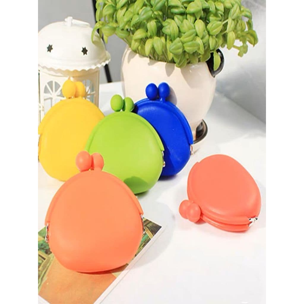 BRILHO ELISA - Kit 30 Bolsa Porta Moedas Por Silicone Prático e Elegante