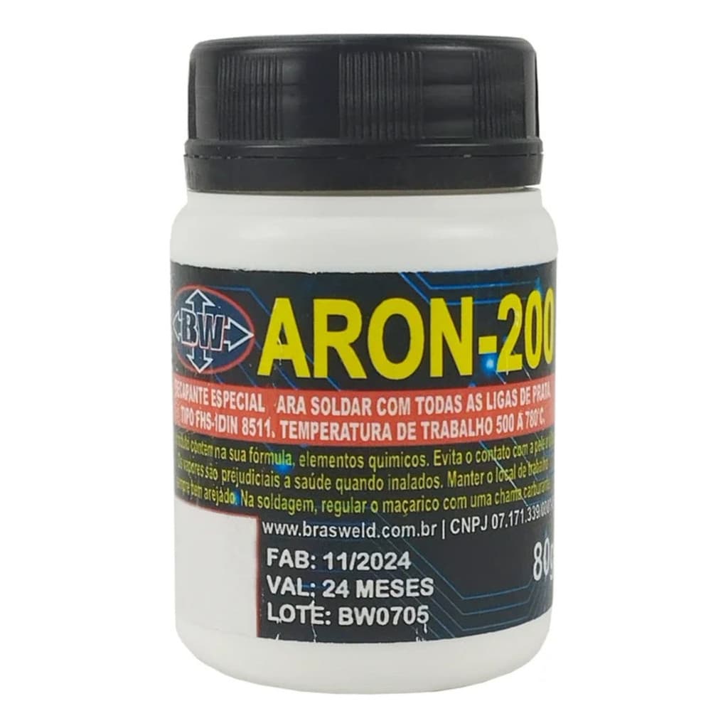 Fluxo De Solda Para Refrigeração Foscoper Prata 80g Aron