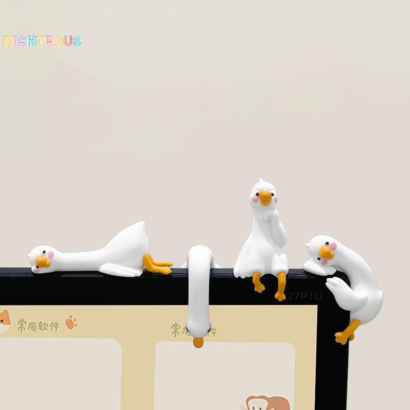 Rightrous Resina Dos Desenhos Animados Decoração Animal Para Mesa Painel Do Carro Monitor De TV Ideia Presente Bonito 3D