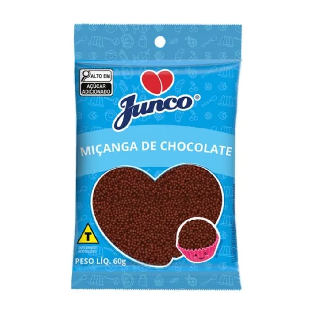 Kit 2 3 5 10 Miçanga Chocolate Confeitos Aniversário 50g