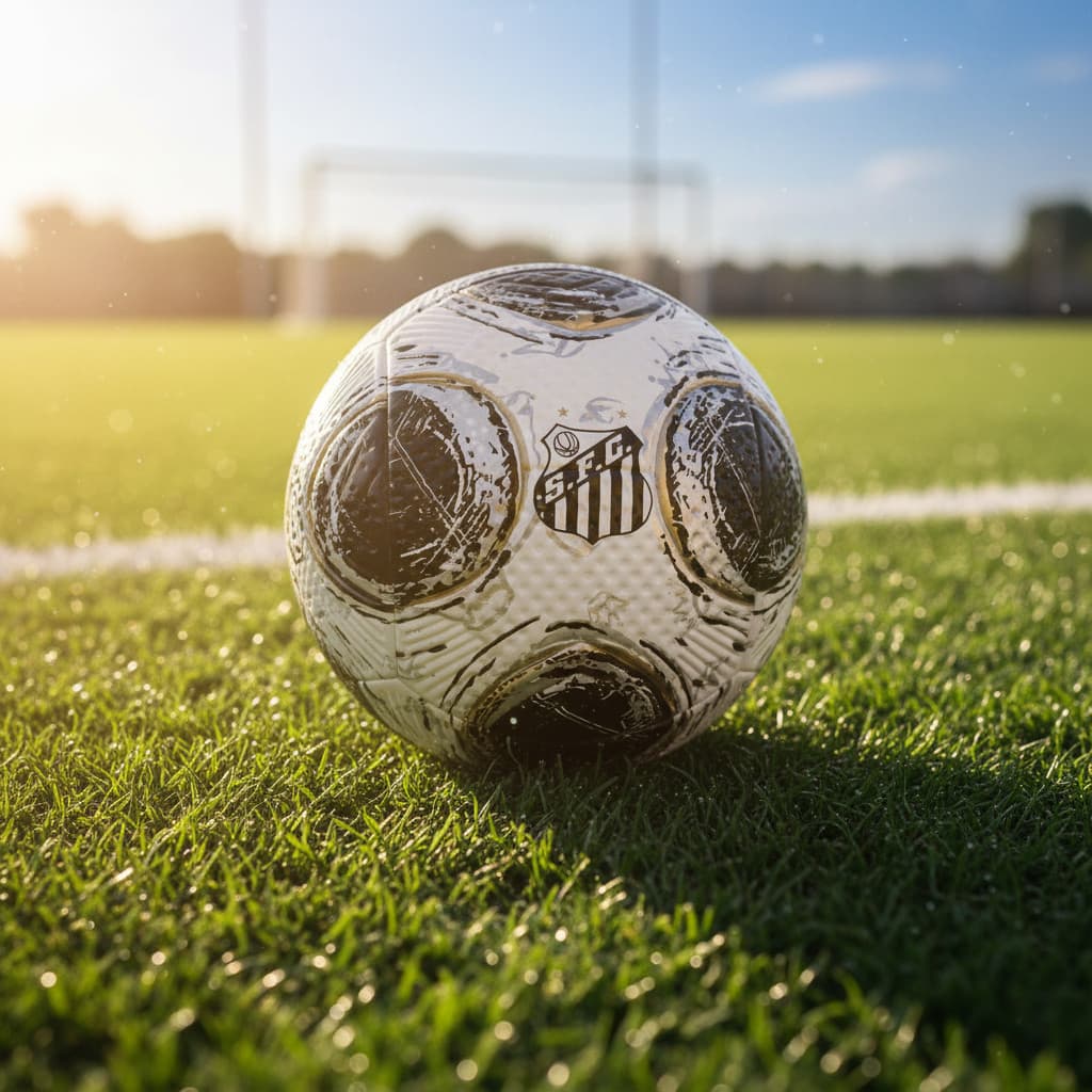 Bola Do Santos No 5 Oficial E Licenciada Futebol Dualt