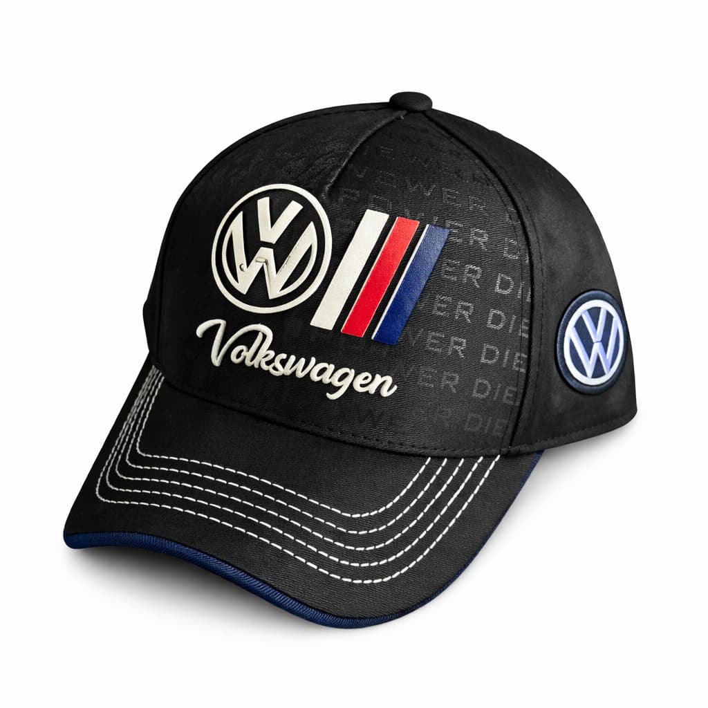 Boné Volkswagen Trucker Carro Premium Black Edition Snapback