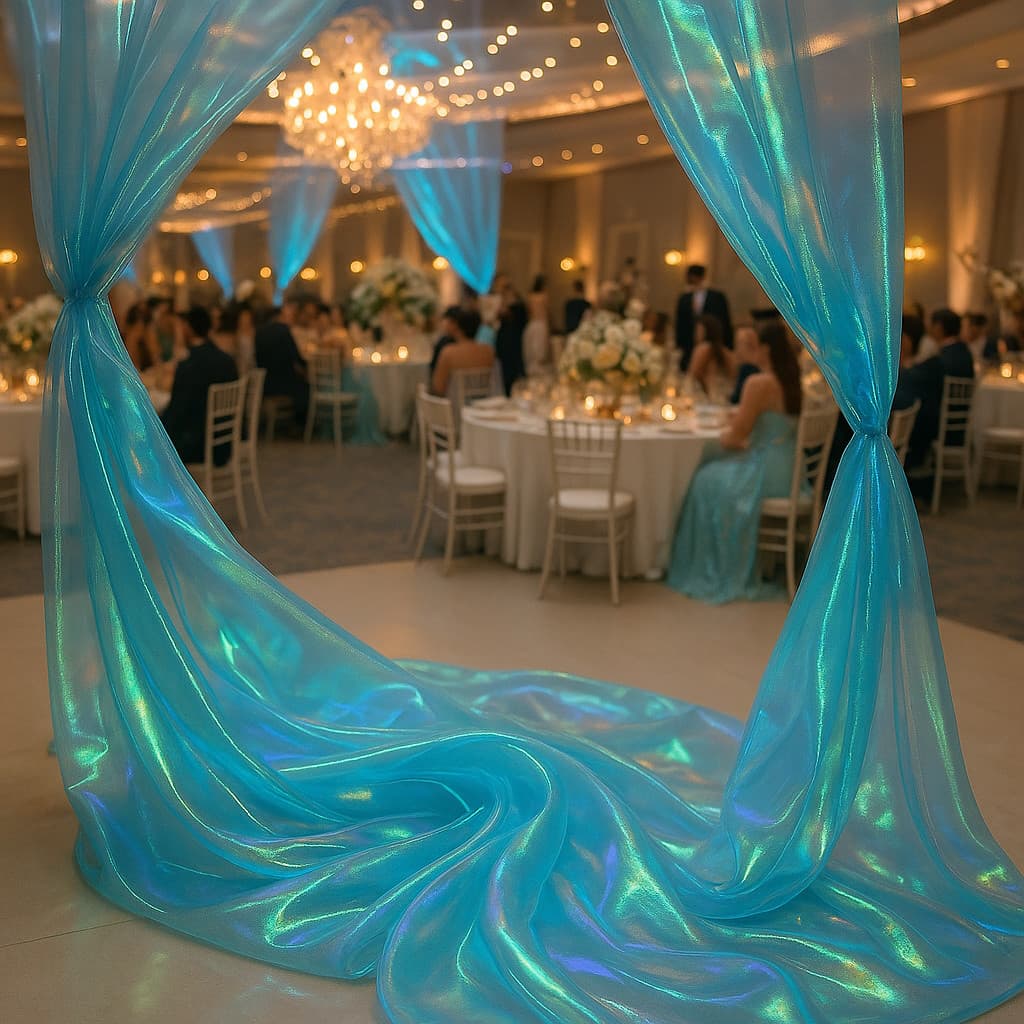 Tecido Organza Furta Cor Holografica (3mts X 1,50mts) + BRINDE