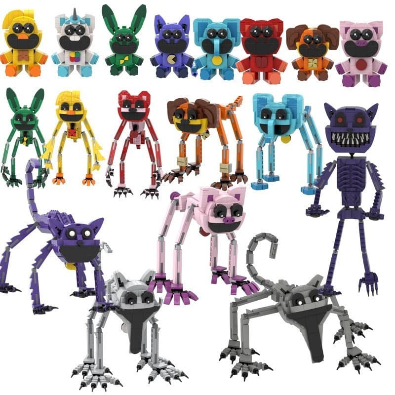 Poppy Playtime 3 Blocos De Construção , Critérios Sororintes Kawaii Anime 3D Mini Coleção De Figuras Fofas Conjunto De Q