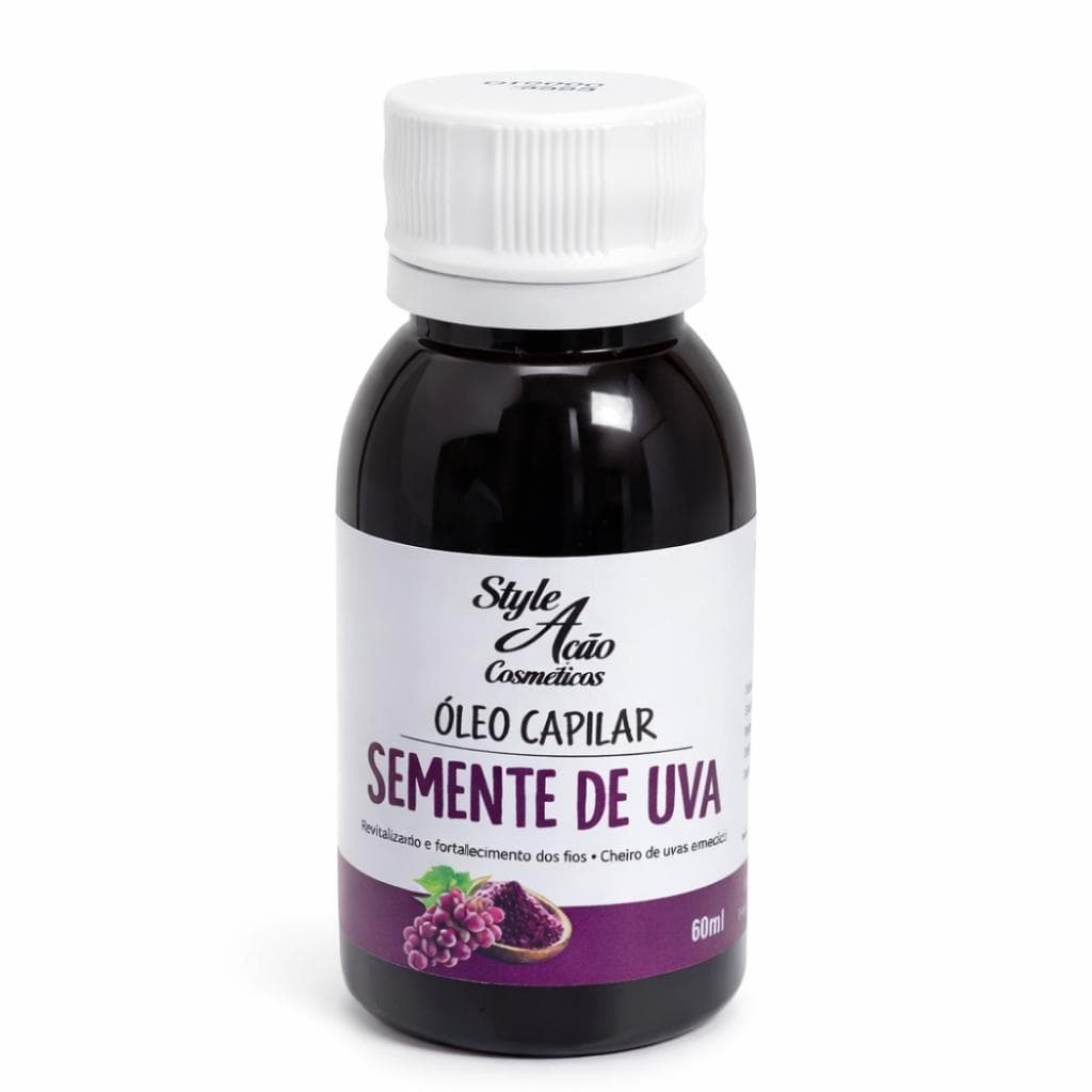 Óleo para Cabelos de Semente de Uva - 60ml - Style Ação