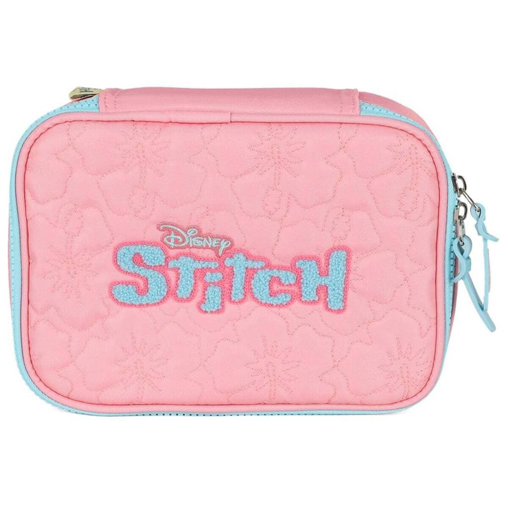 Estojo Infantil Stitch Box 100 Pens Rosa